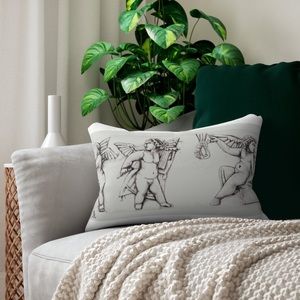 Decorative lumbar pillow